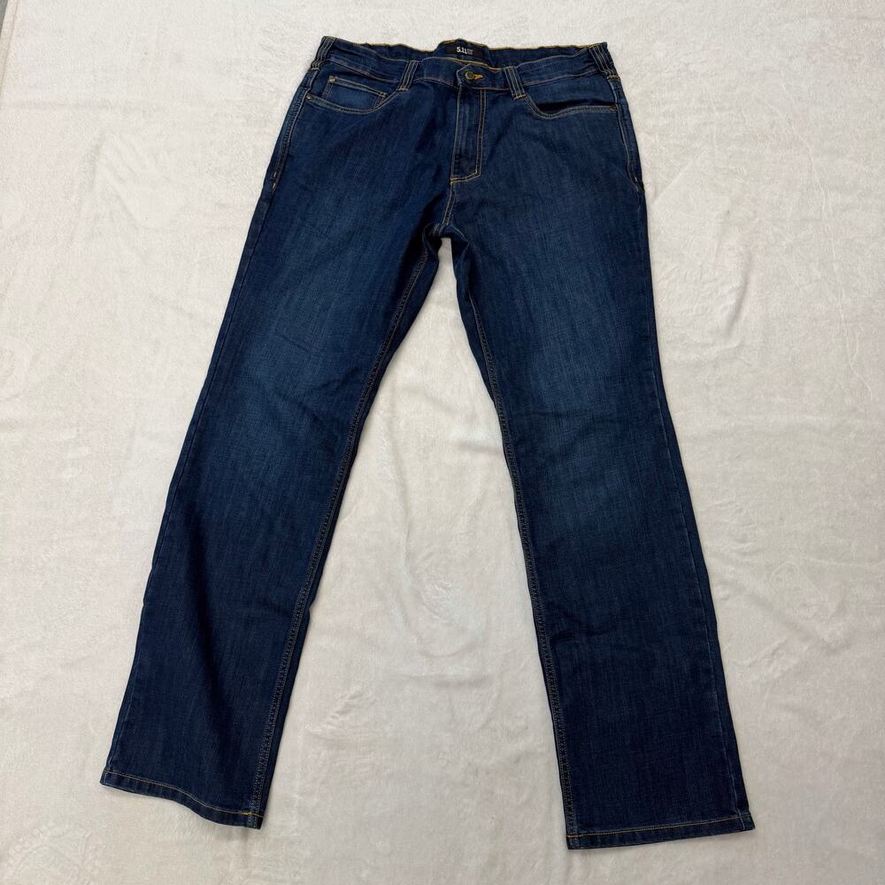 5.11 Tactical Defender-Flex Jeans Men’s 36x34 Dark Wash Straight 74477